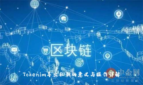 Tokenim导出私钥的意义与操作详解
